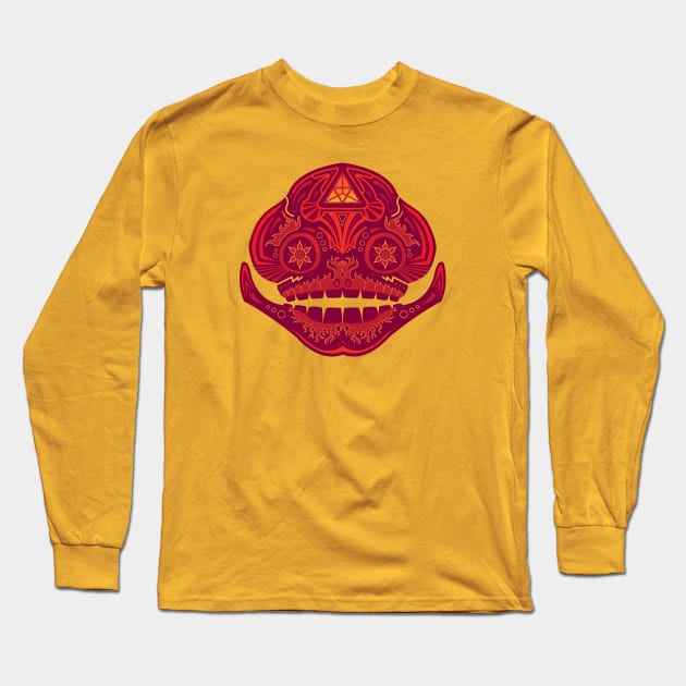 Goron Sugar Skull Long Sleeve T-Shirt by Evan Ayres